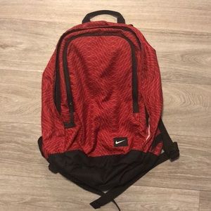 nike red backpack